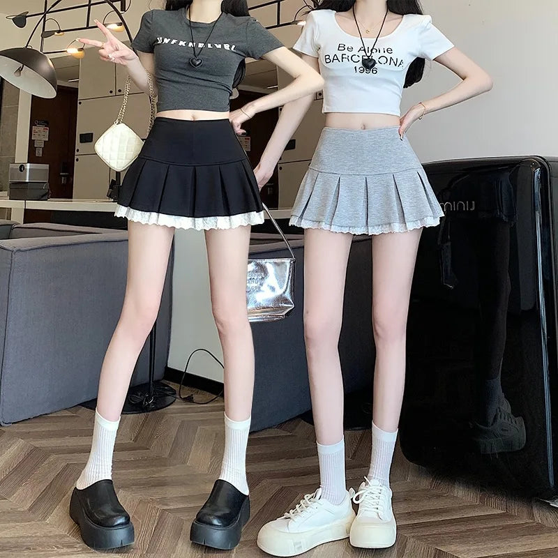 Flume Pleated Mini Skirt